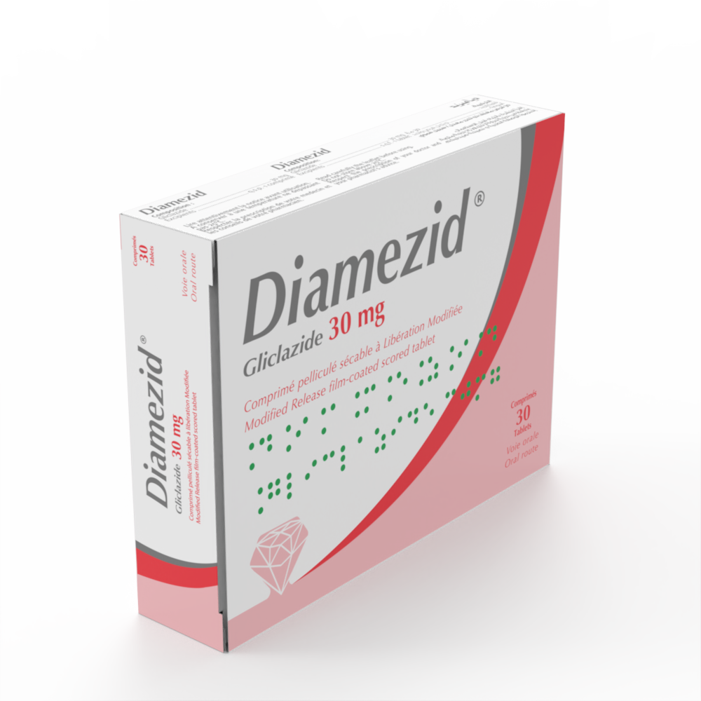 DIAMEZID 30 mg Comprimé pelliculé à libération modifiée Boîte de 30